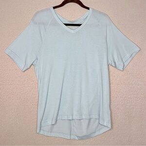 Zella Workout Exercise Tee Shirt-Powder Blue-Women’s XS-Gym-Outdoors-Hiking-NEW